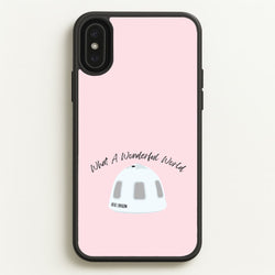 What A Wonderful World Space Launch  - Memes Phone Case for iPhone XS Max
