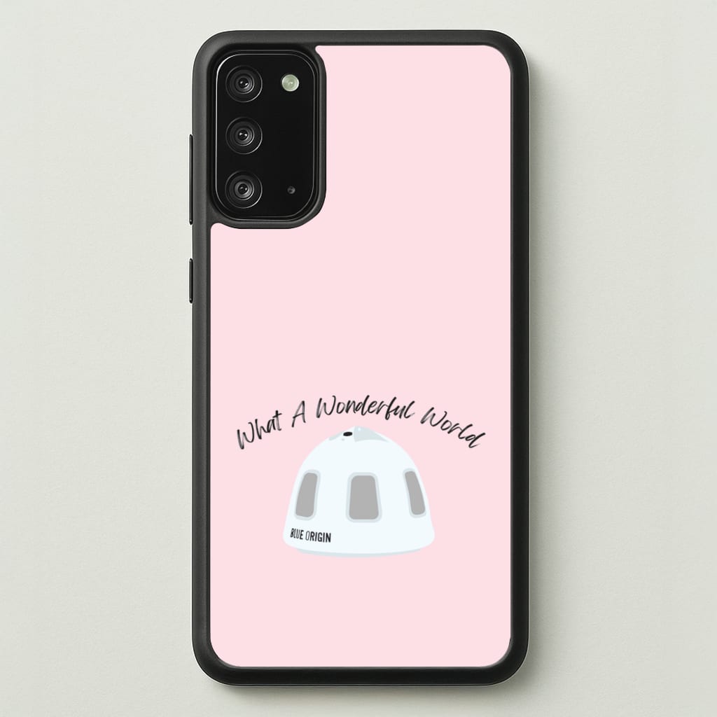 What A Wonderful World Space Launch  - Memes Phone Case for Galaxy Note 20