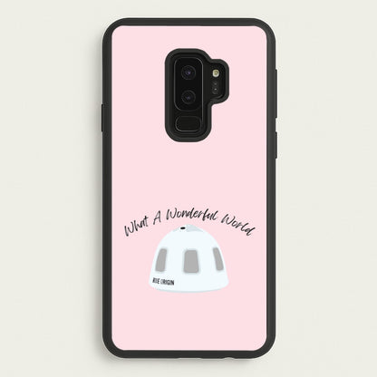 What A Wonderful World Space Launch  - Memes Phone Case for Galaxy S9 Plus