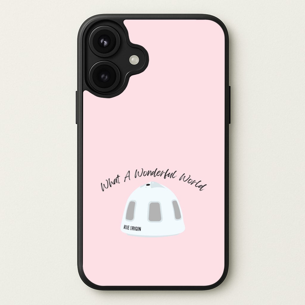 What A Wonderful World Space Launch Phone Case for iPhone 17