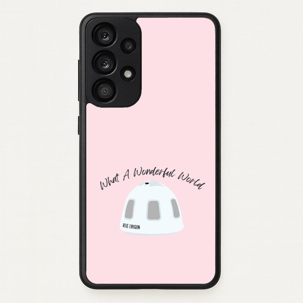 What A Wonderful World Space Launch  - Memes Phone Case for Galaxy A53