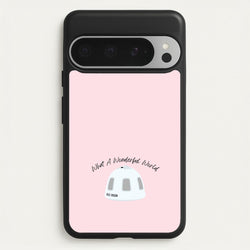 What A Wonderful World Space Launch  - Memes Phone Case for Google Pixel 9 Pro XL