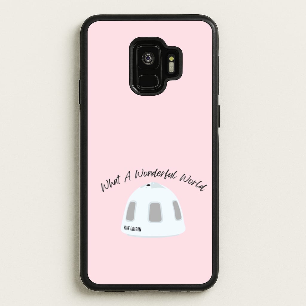 What A Wonderful World Space Launch  - Memes Phone Case for Galaxy S9