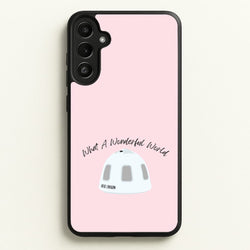 What A Wonderful World Space Launch  - Memes Phone Case for Galaxy A36