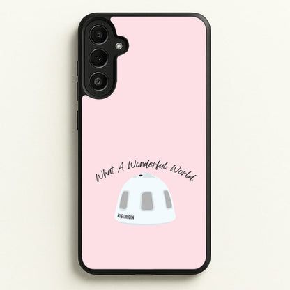 What A Wonderful World Space Launch  - Memes Phone Case for Galaxy A36