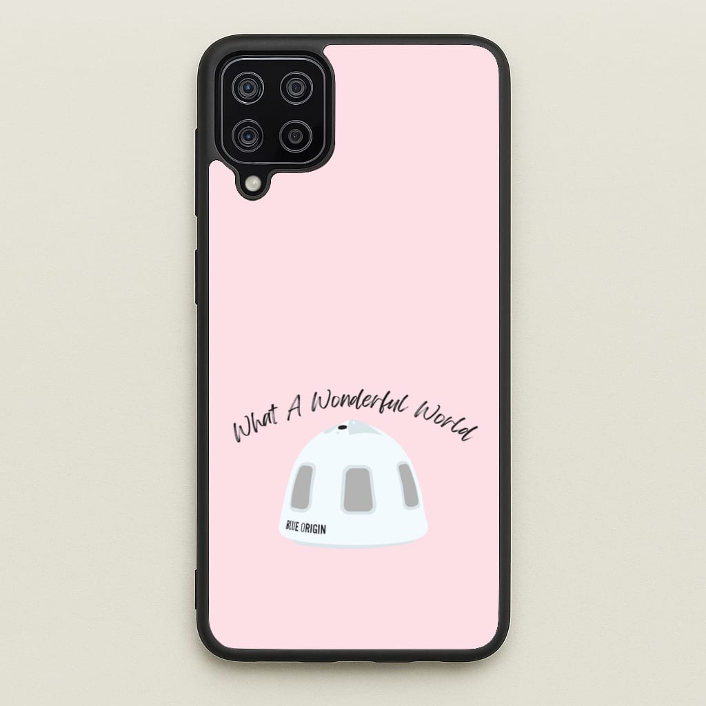 What A Wonderful World Space Launch  - Memes Phone Case for Galaxy A12