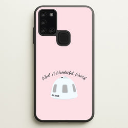 What A Wonderful World Space Launch  - Memes Phone Case for Galaxy A21s