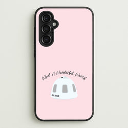 What A Wonderful World Space Launch  - Memes Phone Case for Galaxy A14
