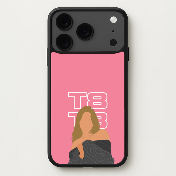 T8 Pink Phone Case for iPhone 17 Pro Max
