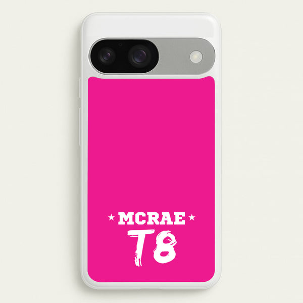 Pink T8 Sports  - Tate Mcrae Phone Case for Google Pixel 9 / 9 Pro