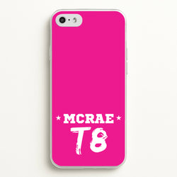 Pink T8 Sports  - Tate Mcrae Phone Case for iPhone 5 / 5s / SE 2016