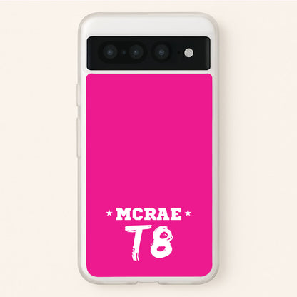 Pink T8 Sports  - Tate Mcrae Phone Case for Google Pixel 7 Pro