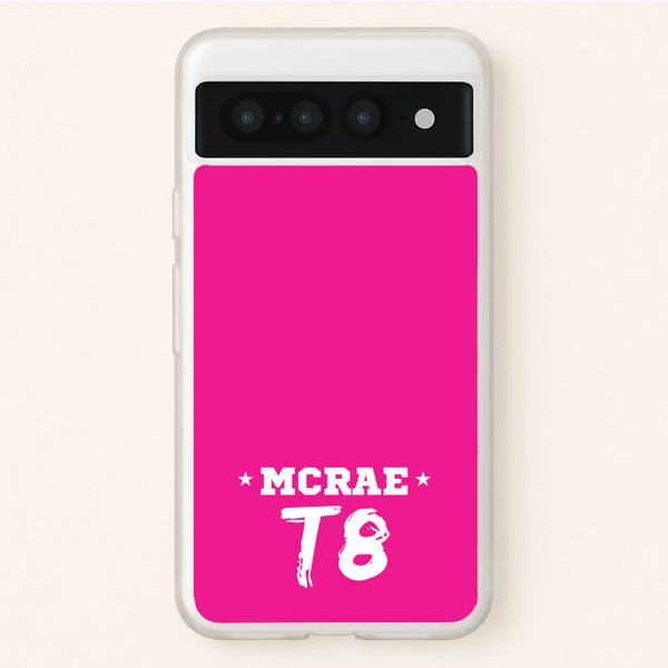 Pink T8 Sports  - Tate Mcrae Phone Case for Google Pixel 7 Pro