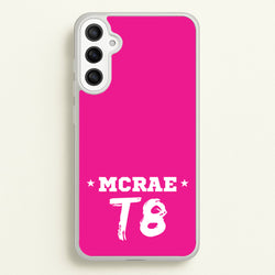 Pink T8 Sports  - Tate Mcrae Phone Case for Galaxy A34