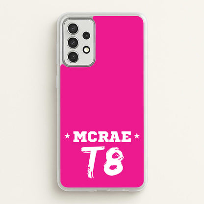 Pink T8 Sports  - Tate Mcrae Phone Case for Galaxy A52 / A52s