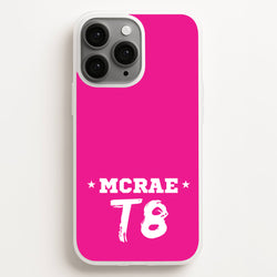 Pink T8 Sports  - Tate Mcrae Phone Case for iPhone 11 Pro