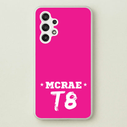 Pink T8 Sports  - Tate Mcrae Phone Case for Galaxy A13