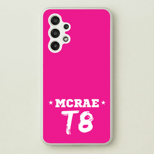 Pink T8 Sports  - Tate Mcrae Phone Case for Galaxy A13