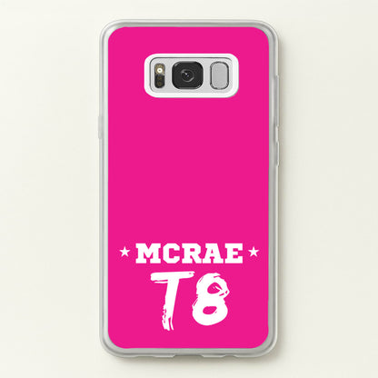 Pink T8 Sports  - Tate Mcrae Phone Case for Galaxy S8