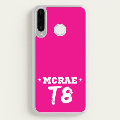 Pink T8 Sports  - Tate Mcrae Phone Case for Huawei P30 Lite