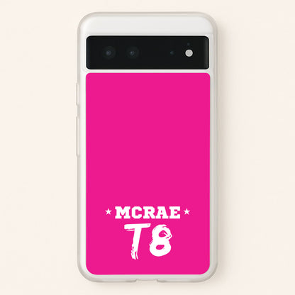 Pink T8 Sports  - Tate Mcrae Phone Case for Google Pixel 6