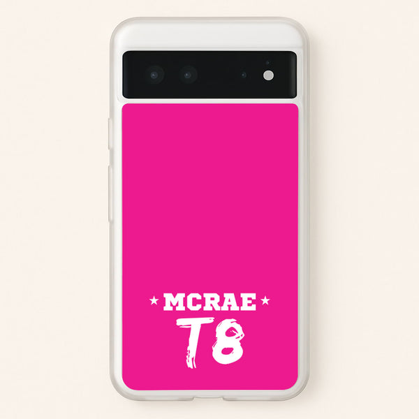 Pink T8 Sports  - Tate Mcrae Phone Case for Google Pixel 6