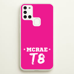 Pink T8 Sports  - Tate Mcrae Phone Case for Galaxy A21s