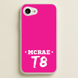 Pink T8 Sports  - Tate Mcrae Phone Case for iPhone 16e