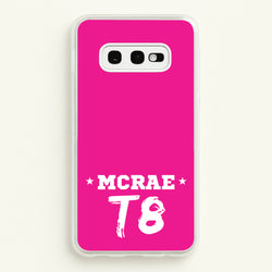 Pink T8 Sports  - Tate Mcrae Phone Case for Galaxy S10e