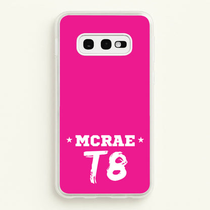Pink T8 Sports  - Tate Mcrae Phone Case for Galaxy S10e