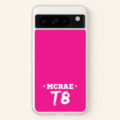 Pink T8 Sports  - Tate Mcrae Phone Case for Google Pixel 8 Pro