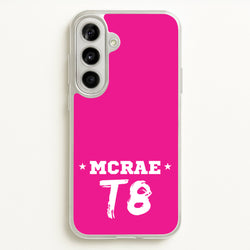 Pink T8 Sports  - Tate Mcrae Phone Case for Galaxy A56
