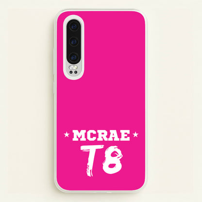 Pink T8 Sports  - Tate Mcrae Phone Case for Huawei P30