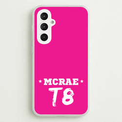 Pink T8 Sports  - Tate Mcrae Phone Case for Galaxy S23FE