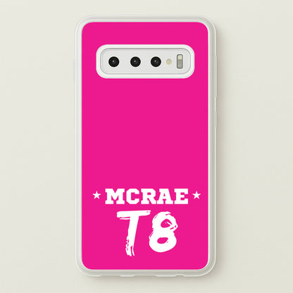 Pink T8 Sports  - Tate Mcrae Phone Case for Galaxy S10