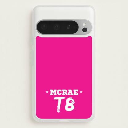 Pink T8 Sports  - Tate Mcrae Phone Case for Google Pixel 9 Pro XL