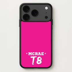 Pink T8 Sports Phone Case for iPhone 17 Pro