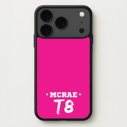 Pink T8 Sports Phone Case for iPhone 17 Pro