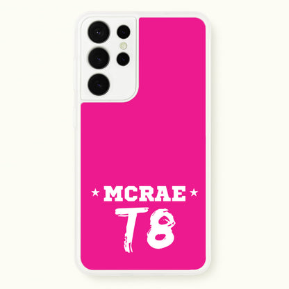 Pink T8 Sports  - Tate Mcrae Phone Case for Galaxy S21 Ultra