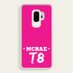 Pink T8 Sports  - Tate Mcrae Phone Case for Galaxy S9 Plus
