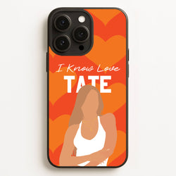 I Know Love Pattern  - Tate Mcrae Phone Case for iPhone 16 Pro Max