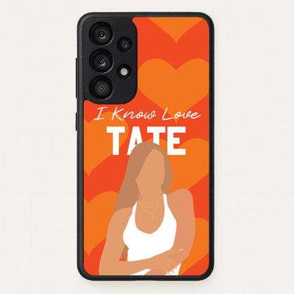 I Know Love Pattern  - Tate Mcrae Phone Case for Galaxy A33