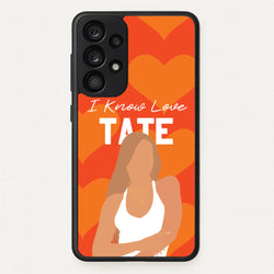 I Know Love Pattern  - Tate Mcrae Phone Case for Galaxy A53