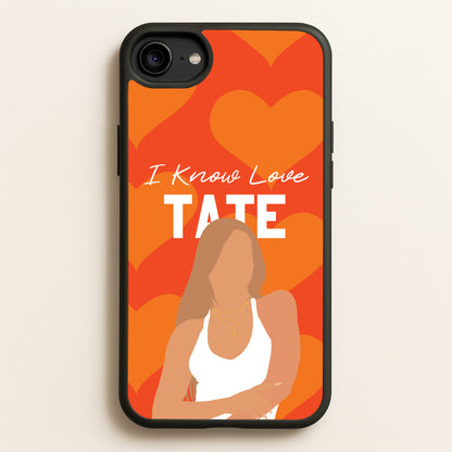 I Know Love Pattern  - Tate Mcrae Phone Case for iPhone 6 / 7 / 8 / SE