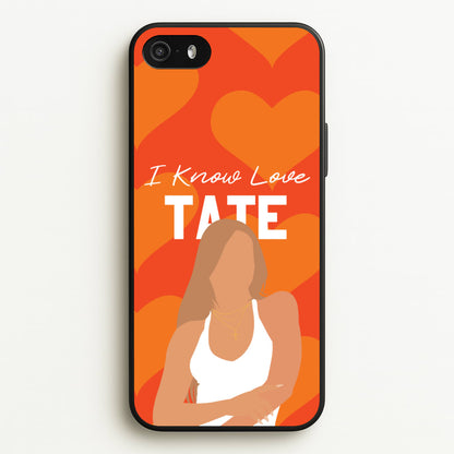 I Know Love Pattern  - Tate Mcrae Phone Case for iPhone 5 / 5s / SE 2016