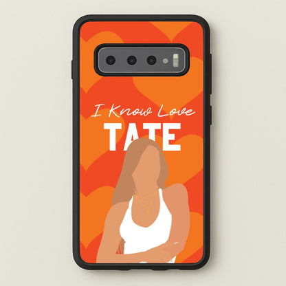 I Know Love Pattern  - Tate Mcrae Phone Case for Galaxy S10 Plus