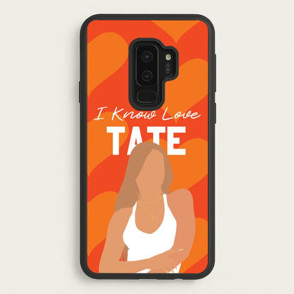 I Know Love Pattern  - Tate Mcrae Phone Case for Galaxy S9 Plus