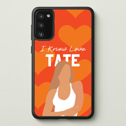 I Know Love Pattern  - Tate Mcrae Phone Case for Galaxy S20