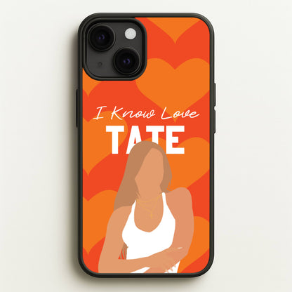 I Know Love Pattern  - Tate Mcrae Phone Case for iPhone 13 Mini