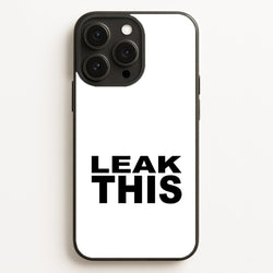 Leak This  - Tate Mcrae Phone Case for iPhone 16 Pro Max
